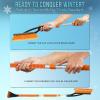 imageEcoNour 17quot Snow Brush ampamp Ice Scraper for Car Windshield  Automotive Snow Brush with Ergonomic Foam Grip  HeavyDuty Winter Car Accessories  Ideal for Effortless Snow Removal in CarsOrange