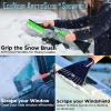 imageEcoNour 17quot Snow Brush ampamp Ice Scraper for Car Windshield  Automotive Snow Brush with Ergonomic Foam Grip  HeavyDuty Winter Car Accessories  Ideal for Effortless Snow Removal in CarsOrange  Pink  Green  Blue