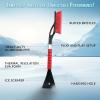 imageEcoNour 17quot Snow Brush ampamp Ice Scraper for Car Windshield  Automotive Snow Brush with Ergonomic Foam Grip  HeavyDuty Winter Car Accessories  Ideal for Effortless Snow Removal in CarsOrange  Red  Green