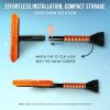 imageEcoNour 27quot 3 in 1 Snow Brush with ice Scraper for car Windshield and Window  360 Aluminum Rotatable Snow Brush for car  Winter Snow Removal Tools with Detachable Foam Grip  Winter Car Accessories