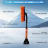 imageEcoNour 27quot 3 in 1 Snow Brush with ice Scraper for car Windshield and Window  360 Aluminum Rotatable Snow Brush for car  Winter Snow Removal Tools with Detachable Foam Grip  Winter Car Accessories