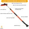 imageEcoNour 36quot Extendable Snow Brush and Ice Scraper  3in1 Telescopic Snow Removal Brush with 360 Rotating Head for Car Windshield  Ice Scraper for SUV Truck and Car  Winter Car Accessories53