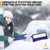 imageEcoNour 36quot Snow Brush and Ice Scraper with 270 Pivoting Squeegee  Extendable Aluminum Handle  Ice Scraper for Cars ampamp Trucks  Winter Car Accessories