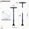 imageEcoNour 36quot Snow Brush and Ice Scraper with 270 Pivoting Squeegee  Extendable Aluminum Handle  Ice Scraper for Cars ampamp Trucks  Winter Car Accessories