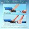 imageEcoNour 43quot Ice Scrapers for Car Windshield Extendable  3 Parts Detachable Telescopic Snow Brush for Car Trucks SUV  Long Snow Scraper with Brush  Car Winter Accessories 2 PackOrange  Blue  Red  Green
