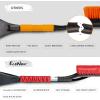 imageEcoNour 43quot Ice Scrapers for Car Windshield Extendable  3 Parts Detachable Telescopic Snow Brush for Car Trucks SUV  Long Snow Scraper with Brush  Car Winter Accessories 2 PackRed