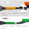 imageEcoNour 43quot Ice Scrapers for Car Windshield Extendable  3 Parts Detachable Telescopic Snow Brush for Car Trucks SUV  Long Snow Scraper with Brush  Car Winter Accessories 2 PackOrange  Blue  Red  Green