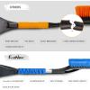 imageEcoNour 43quot Ice Scrapers for Car Windshield Extendable  3 Parts Detachable Telescopic Snow Brush for Car Trucks SUV  Long Snow Scraper with Brush  Car Winter Accessories 2 PackBlue  Orange