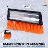 imageEcoNour 47quot Extendable Snow Brush and Ice Scraper with 270 Pivoting Squeegee  Aluminum Handle  Telescopic Snow Brush for Car and SUV Windshield Roof ampamp Windows  Winter Car Accessories
