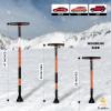 imageEcoNour 47quot Extendable Snow Brush and Ice Scraper with 270 Pivoting Squeegee  Aluminum Handle  Telescopic Snow Brush for Car and SUV Windshield Roof ampamp Windows  Winter Car Accessories