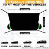 imageEcoNour Car Windshield Cover for Ice and Snow Windshield Snow Cover with Side Mirrors Cover for Snow Ice UV Fits Most Cars Trucks Vans SUVs BlackFront Medium