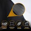 imageEcoNour Car Windshield Cover for Ice and Snow Windshield Snow Cover with Side Mirrors Cover for Snow Ice UV Fits Most Cars Trucks Vans SUVs BlackFront Medium