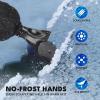 imageEcoNour Ice Scraper Mitt for Car Windshield 2 Pack  Waterproof Warm Glove with Thick Fleece Lining  Windshield Scraper for Ice and Snow with Foam Grip ScratchFree  Detachable CleanBlack
