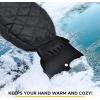 imageEcoNour Ice Scraper Mitt for Car Windshield 2 Pack  Waterproof Warm Glove with Thick Fleece Lining  Windshield Scraper for Ice and Snow with Foam Grip ScratchFree  Detachable CleanBlack
