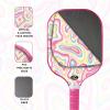 imageEcoNour Pickleball Paddles Set of 24  USAPA Approved Fiberglass Surface Pickleball Set with 4 Pickleballs  2 Cooling Towels and Pickleball Racket Storage BagPink 2 Pack