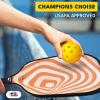 imageEcoNour Pickleball Paddles Set of 24  USAPA Approved Fiberglass Surface Pickleball Set with 4 Pickleballs  2 Cooling Towels and Pickleball Racket Storage BagYellow Balls Set of 4