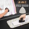imageEcoNour Portable Travel Steamer for Clothes Black  EcoNour Portable Rechargeable Handheld Fan