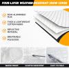 imageEcoNour Truck and SUV Windshield Cover for Ice and Snow  Heavy Duty Winter Windshield Snow Cover for Car Frost and Ice Shield for Large Vehicles  Winter Car Accessories  XLarge 74quot x 49quotWhite