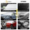 imageEcoNour Truck and SUV Windshield Cover for Ice and Snow  Heavy Duty Winter Windshield Snow Cover for Car Frost and Ice Shield for Large Vehicles  Winter Car Accessories  XLarge 74quot x 49quotWhite