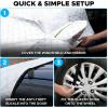imageEcoNour Truck and SUV Windshield Cover for Ice and Snow  Heavy Duty Winter Windshield Snow Cover for Car Frost and Ice Shield for Large Vehicles  Winter Car Accessories  XLarge 74quot x 49quotWhite