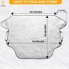 imageEcoNour Truck and SUV Windshield Cover for Ice and Snow  Heavy Duty Winter Windshield Snow Cover for Car Frost and Ice Shield for Large Vehicles  Winter Car Accessories  XLarge 74quot x 49quotWhite
