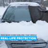 imageEcoNour Truck and SUV Windshield Cover for Ice and Snow  Heavy Duty Winter Windshield Snow Cover for Car Frost and Ice Shield for Large Vehicles  Winter Car Accessories  XLarge 74quot x 49quotWhite