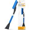 imageEcoNour 43quot Ice Scrapers for Car Windshield Extendable  3 Parts Detachable Telescopic Snow Brush for Car Trucks SUV  Long Snow Scraper with Brush  Car Winter Accessories 2 PackBlue