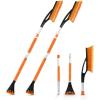 imageEcoNour 43quot Ice Scrapers for Car Windshield Extendable  3 Parts Detachable Telescopic Snow Brush for Car Trucks SUV  Long Snow Scraper with Brush  Car Winter Accessories 2 PackOrange
