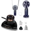 imageEcoNour Portable Travel Steamer for Clothes Black  EcoNour Portable Rechargeable Handheld Fan