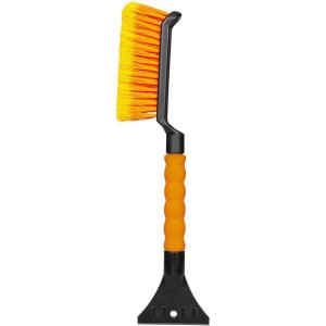 imageEcoNour 17quot Snow Brush ampamp Ice Scraper for Car Windshield  Automotive Snow Brush with Ergonomic Foam Grip  HeavyDuty Winter Car Accessories  Ideal for Effortless Snow Removal in CarsOrange