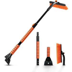 imageEcoNour 36quot Extendable Snow Brush and Ice Scraper  3in1 Telescopic Snow Removal Brush with 360 Rotating Head for Car Windshield  Ice Scraper for SUV Truck and Car  Winter Car Accessories447