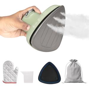 imageEconour 2in1 Mini Travel Iron ampamp Steamer with temperature control light indicator and nonstick soleplate Compact portable and ideal for travel crafting quilting sewing and handcraft project