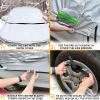 imageEcoNour Car Windshield Snow and Frost Cover  WaterResistant Windproof Dustproof  All Weather Car Front Cover  Ideal Sunroof Cover Protects Your Windshield and Roof SUV YL
