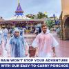 imageEcoNour Disposable Family Pack Rain Poncho  Adult  Transparent ampamp Emergency Rain Ponchos  Lightweight Hooded RaincoatTransparent Pack of 50
