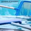 imageEcoNour Pool Skimmer Net 105 Foot Adjustable Aluminum Telescopic Swimming Pool Pole  Pool nets for Cleaning Leaves with deep rake net  8 Way Adjustable Clipon Design