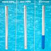 imageEcoNour Pool Skimmer Net 105 Foot Adjustable Aluminum Telescopic Swimming Pool Pole  Pool nets for Cleaning Leaves with deep rake net  8 Way Adjustable Clipon Design