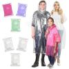 imageEcoNour Clear Rain Ponchos Family Pack  Emergency Clear Ponchos with Hood for Kids ampamp Adults  Perfect for Disney WorldMulticolor 3 Kids 3 Adults