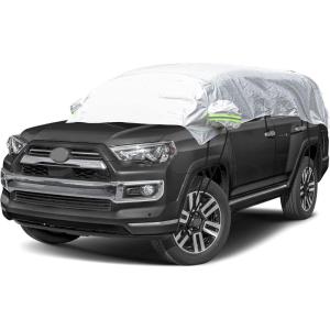 imageEcoNour Car Windshield Snow and Frost Cover  WaterResistant Windproof Dustproof  All Weather Car Front Cover  Ideal Sunroof Cover Protects Your Windshield and Roof SUV YL