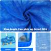 imageEcoNour 105 Foot Adjustable Aluminum Telescopic Swimming Pool Pole  8 Way Adjustable Clipon Design Universal Compatible Pool Skimmer Pole Connect Skimmer Nets Rakes Brushes Vacuum HeadsBlue Skimmer Net
