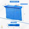 imageEcoNour 105 Foot Adjustable Aluminum Telescopic Swimming Pool Pole  8 Way Adjustable Clipon Design Universal Compatible Pool Skimmer Pole Connect Skimmer Nets Rakes Brushes Vacuum HeadsBlue Skimmer Net