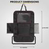 imageEcoNour 2 Pack Back Seat Protector for Kids Feet  Premium Waterproof Kick Mats with 2 Pocket Organizer  Backseat Cover for Vehicles to Protect from Dirt Mud ampamp Scratches  Travel AccessoriesBlack  Back Seat Organizer