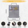 imageEcoNour 2 Pack Back Seat Protector for Kids Feet  Premium Waterproof Kick Mats with 2 Pocket Organizer  Backseat Cover for Vehicles to Protect from Dirt Mud ampamp Scratches  Travel AccessoriesGrey  Back Seat Protector