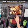 imageEcoNour 2 Pack Back Seat Protector for Kids Feet  Premium Waterproof Kick Mats with 2 Pocket Organizer  Backseat Cover for Vehicles to Protect from Dirt Mud ampamp Scratches  Travel AccessoriesBlack  Back Seat Organizer