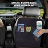 imageEcoNour 2 Pack Back Seat Protector for Kids Feet  Premium Waterproof Kick Mats with 2 Pocket Organizer  Backseat Cover for Vehicles to Protect from Dirt Mud ampamp Scratches  Travel AccessoriesBlack  Back Seat Protector