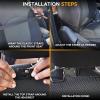 imageEcoNour 2 Pack Back Seat Protector for Kids Feet  Premium Waterproof Kick Mats with 2 Pocket Organizer  Backseat Cover for Vehicles to Protect from Dirt Mud ampamp Scratches  Travel AccessoriesBlack  Back Seat Organizer