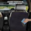 imageEcoNour 2 Pack Back Seat Protector for Kids Feet  Premium Waterproof Kick Mats with 2 Pocket Organizer  Backseat Cover for Vehicles to Protect from Dirt Mud ampamp Scratches  Travel AccessoriesBlack  Large Back Seat Protector