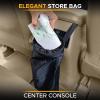 imageEcoNour 2 Pack Car Trash Bag  Washable Back Seat Hanging Bag with Elastic Opening ampamp Easy Mount  Garbage Can with Waterproof Oxford Material  Accessories for Camping Traveling ampamp OutdoorBlack 2 Pack