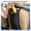 imageEcoNour 2 Pack Car Trash Bag  Washable Back Seat Hanging Bag with Elastic Opening ampamp Easy Mount  Garbage Can with Waterproof Oxford Material  Accessories for Camping Traveling ampamp OutdoorBlack 2 Pack