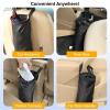 imageEcoNour 2 Pack Car Trash Bag  Washable Back Seat Hanging Bag with Elastic Opening ampamp Easy Mount  Garbage Can with Waterproof Oxford Material  Accessories for Camping Traveling ampamp OutdoorBlack 2 Pack