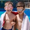 imageEcoNour 2 Pack Kids Swim Goggles for Children Boys Girls ampamp Toddler Age 312  AntiFog UV Protection Goggles for SwimmingBlue  Pink